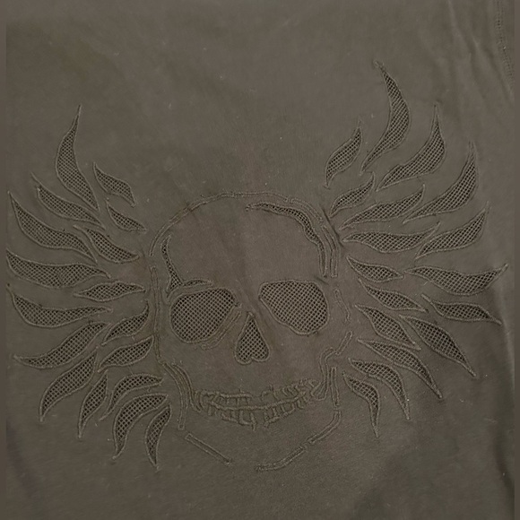 Zadig & Voltaire Story Fishnet Skull Wings Tee Shirt- M,L - Picture 6 of 7